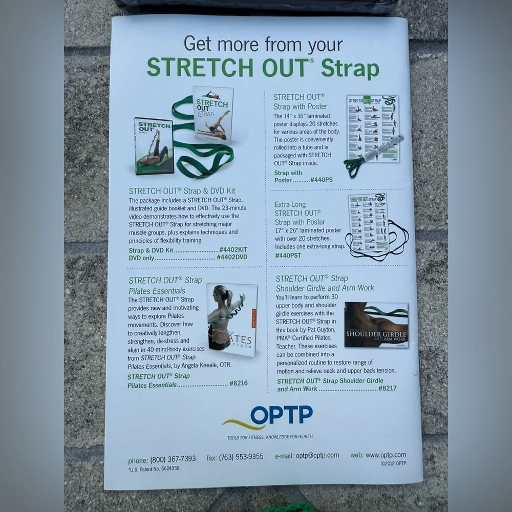The Original Stretch Out Strap with Exercise Book And DVD by OPTP New! - Picture 7 of 15